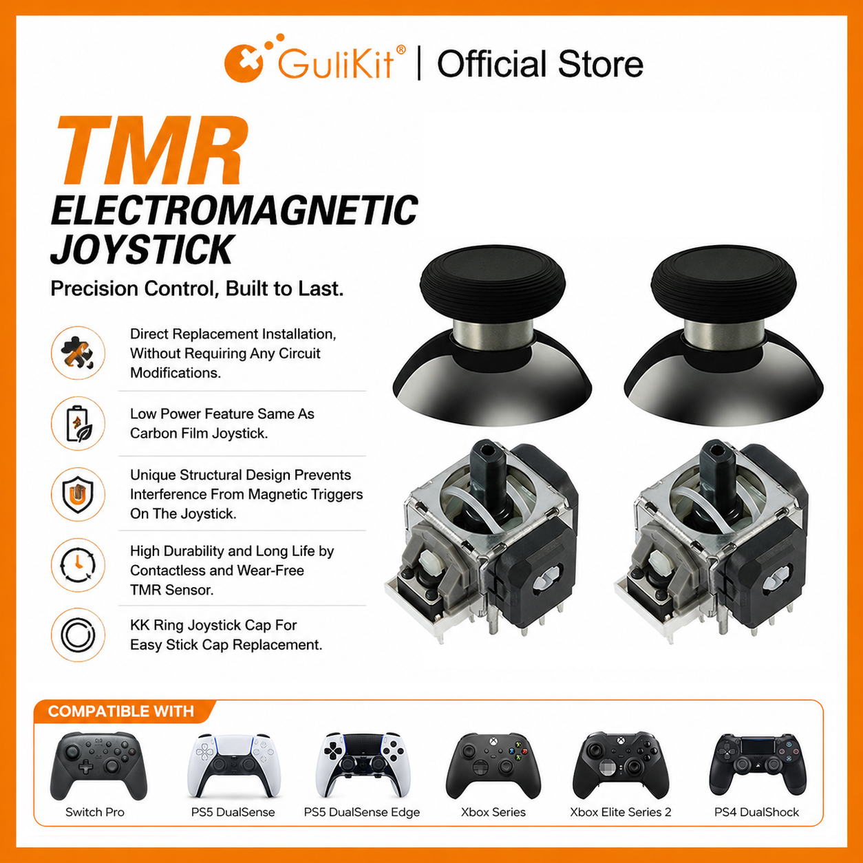 Gaming Accessories Ps5 - 10 Pairs GuliKit TMR Joystick with