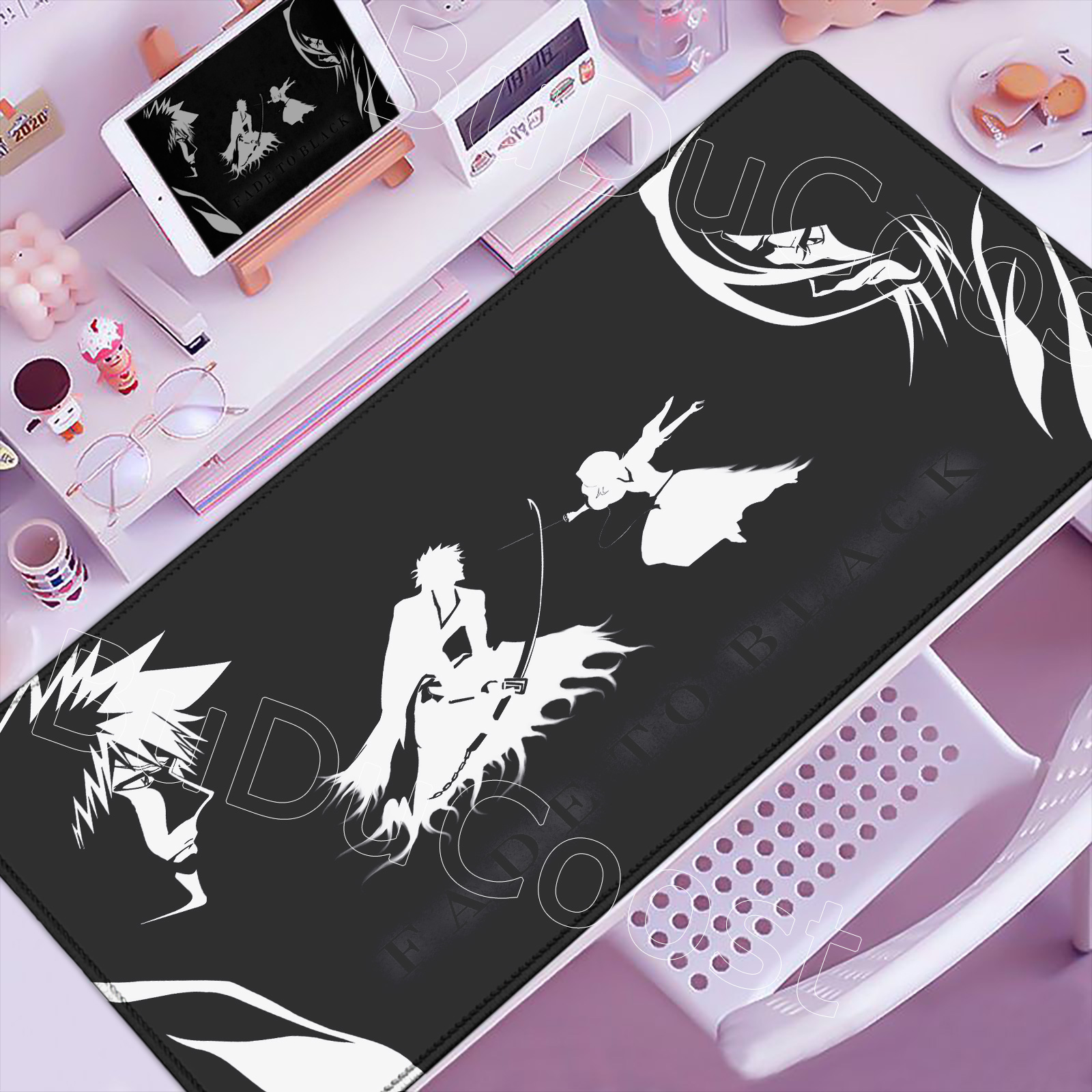 Gaming Accessories White - Anime Bleach Large Mouse Pad White