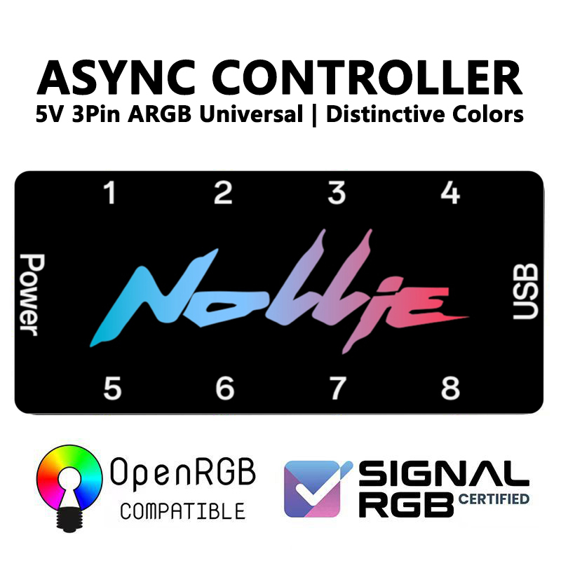 Fan Hub Rgb Controller - Nollie SignalRGB OpenRGB Universal 5V 3PIN