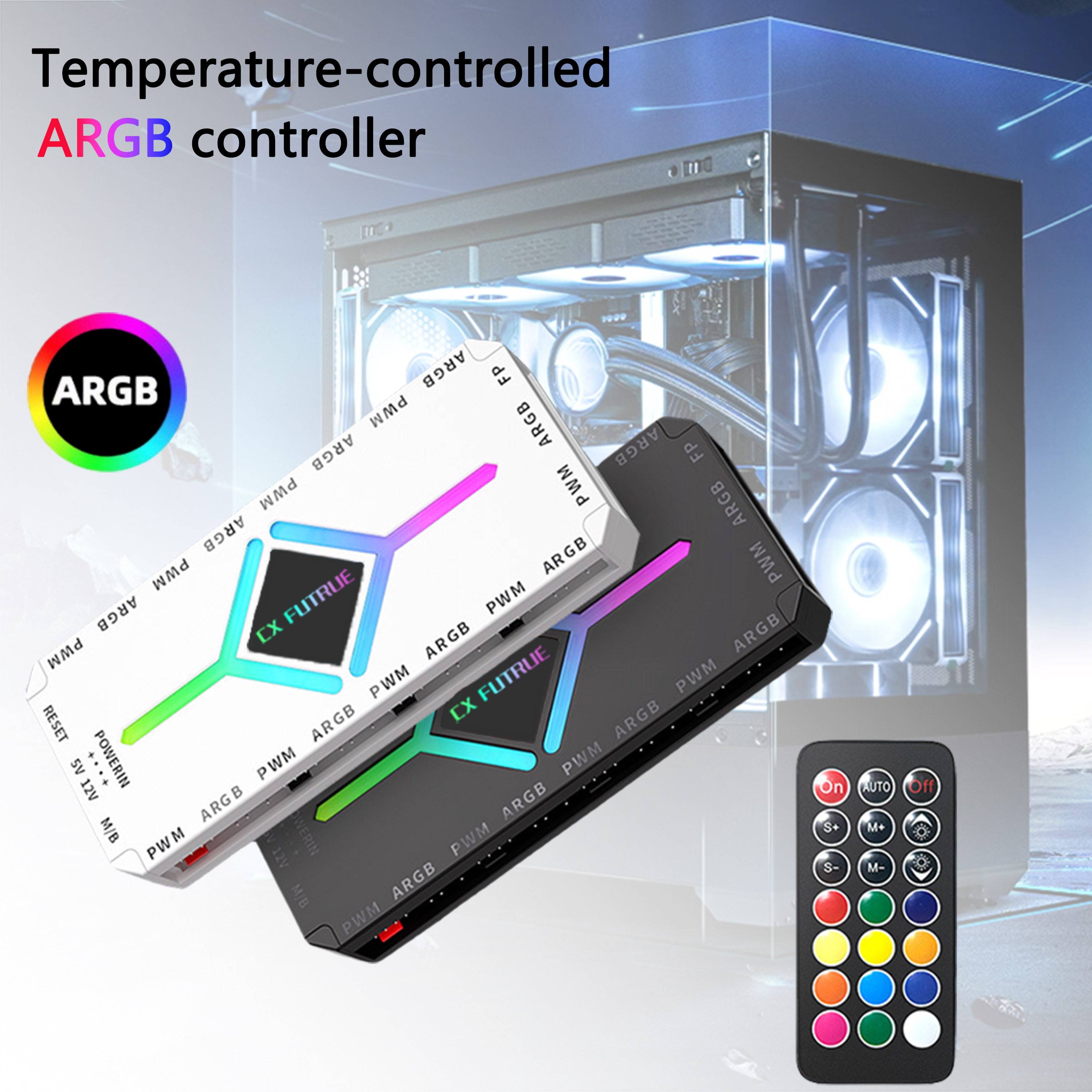 Fan Hub Rgb Controller - PC ARGB case fan controller -