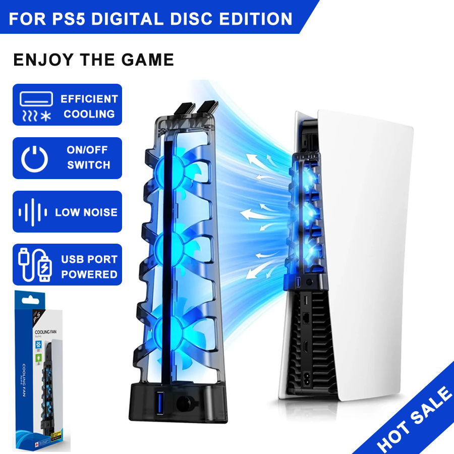 Gaming Accessories Ps5 - For PS5 Accessories Cooling Fan with