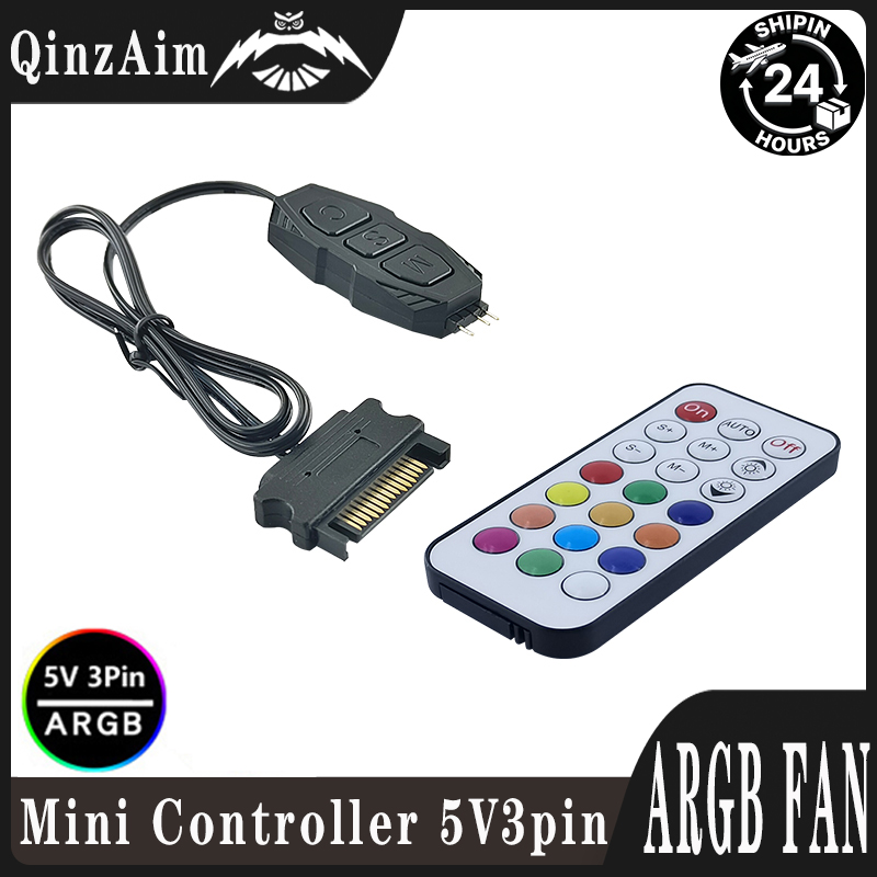 Fan Hub Rgb Controller - RGB Remote Mini Controller HUB ARGB
