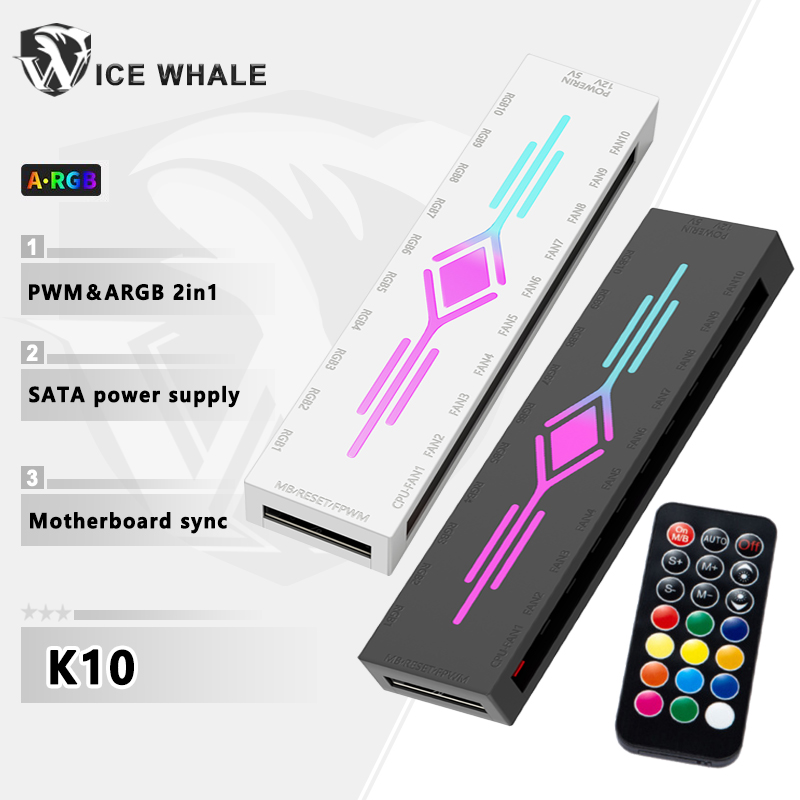 ICE Whale K10 1 to 10 PWM&ARGB - Fan Hub Rgb Controller incelemesi ve fiyatı