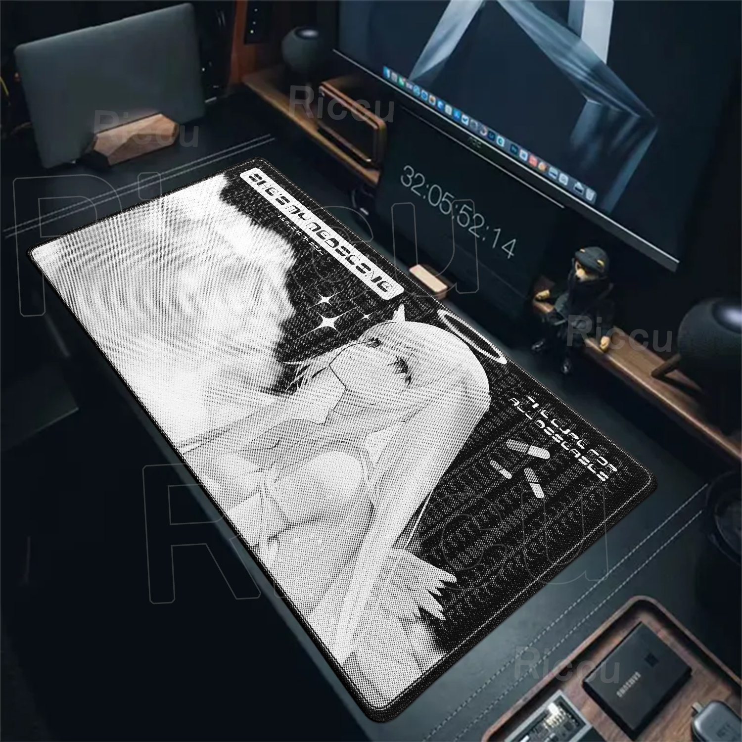 Angel Mousepad Black White Cut - Gaming Accessories White incelemesi ve fiyatı