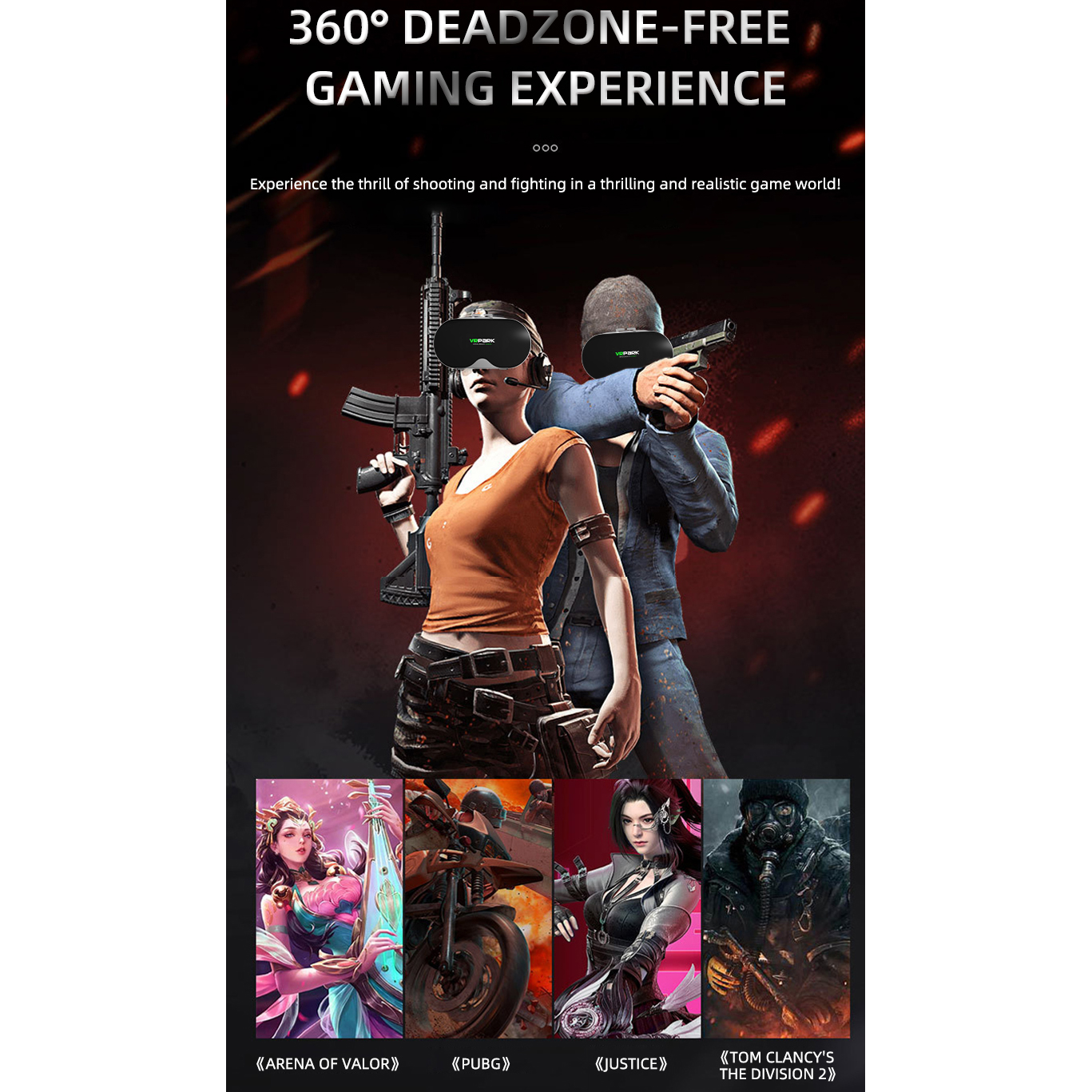 Virtual Reality 3D VR Glasses  - Gaming Accessories Bundle incelemesi ve fiyatı