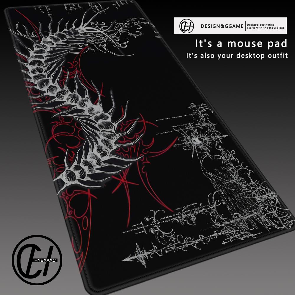 Black White Gothic Mouse Pad L - Gaming Accessories White incelemesi ve fiyatı
