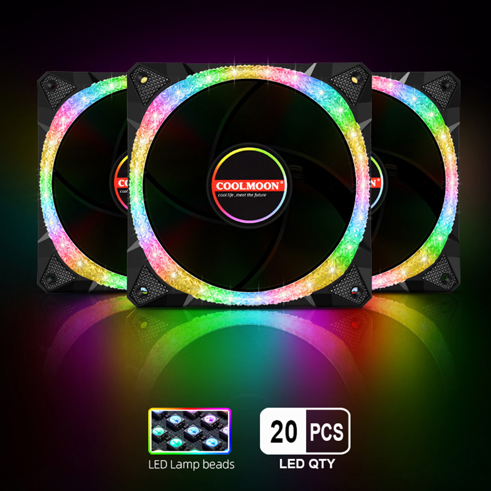 120mm RGB LED Cooling Fan Crus - Fan Hub Rgb Controller incelemesi ve fiyatı