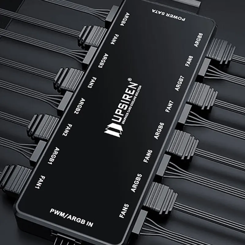 UPSIREN HU-8 Chassis Fan Hub，8 - Fan Hub Rgb Controller incelemesi ve fiyatı