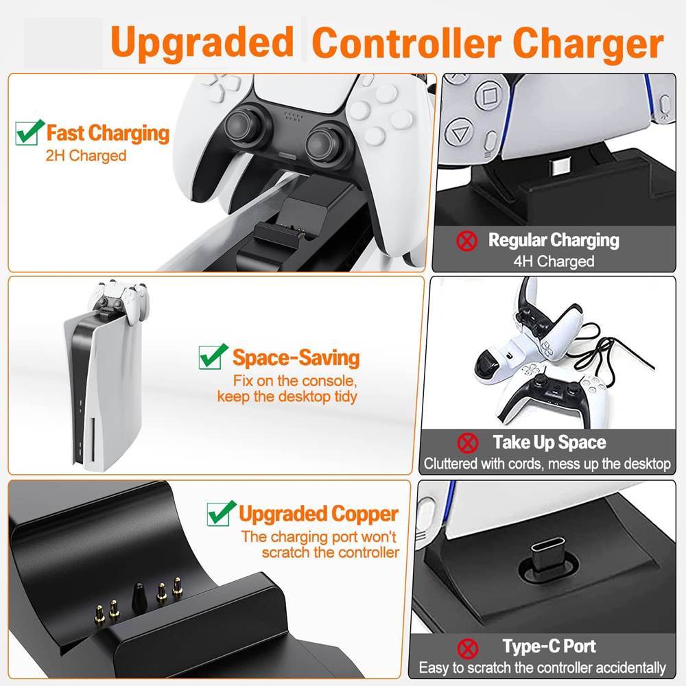 for PS5 Controller Charger Gam - Gaming Accessories Ps5 incelemesi ve fiyatı