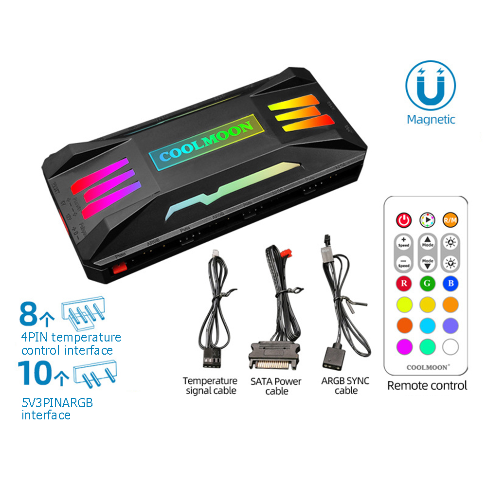 COOLMOON RGB Controller 4Pin P - Fan Hub Rgb Controller incelemesi ve fiyatı