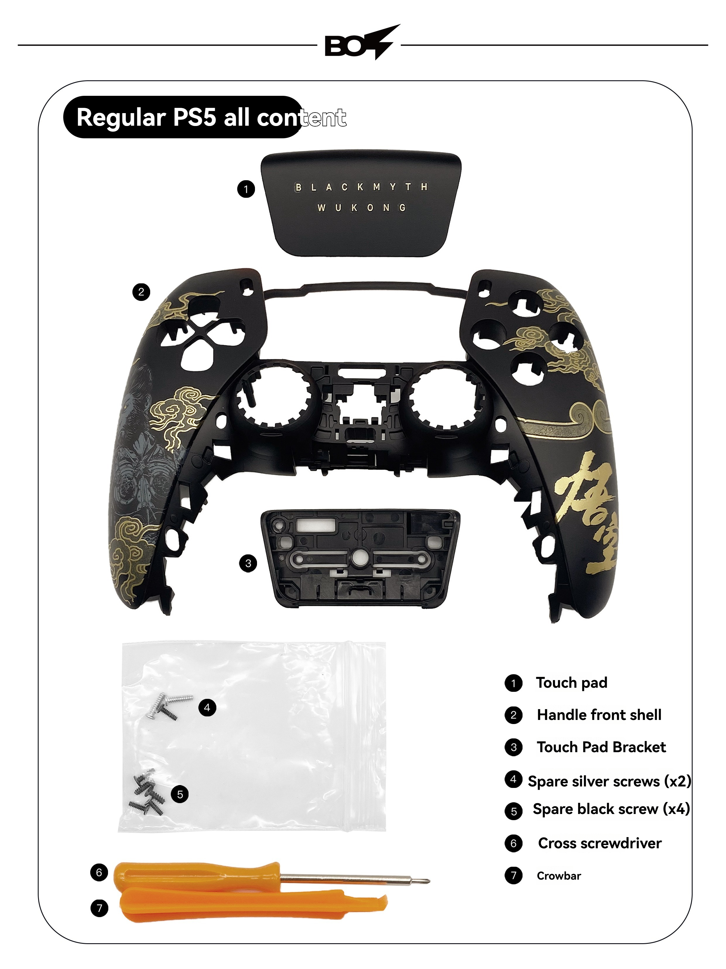Replacement Shell Kit for Ps4/ - Gaming Accessories Bundle incelemesi ve fiyatı