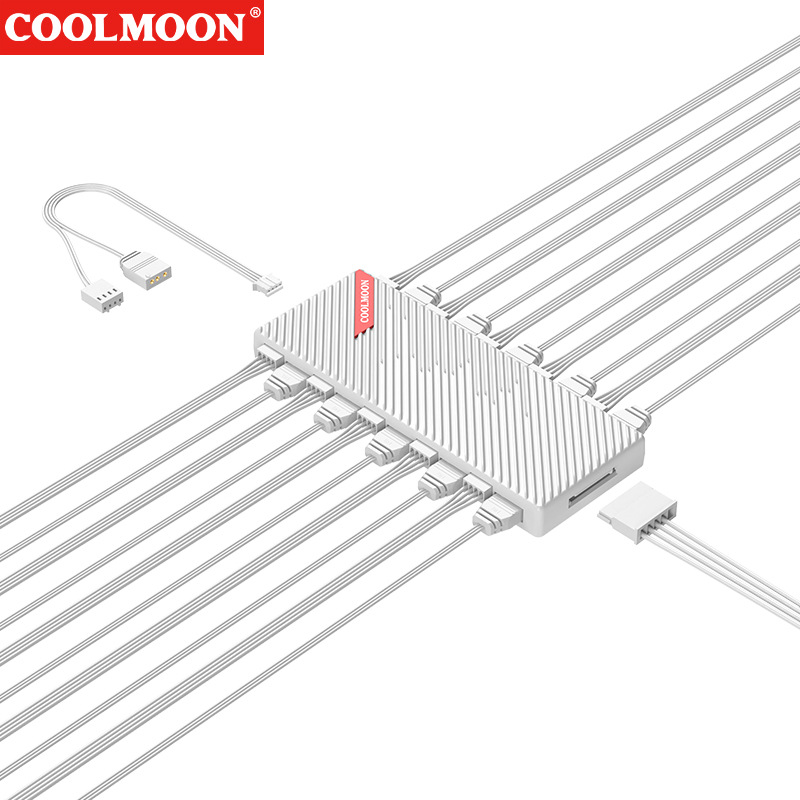 COOLMOON Motherboard 5V 3Pin P - Fan Hub Rgb Controller incelemesi ve fiyatı